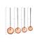 Hello Honey® Hammer-Textured Copper Ladles with Smooth Handles Set
